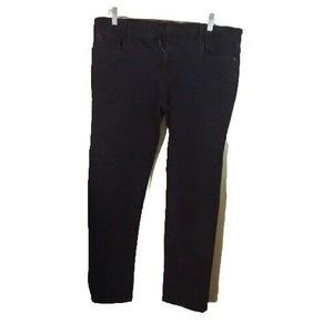 WT-02 Black Denim Jeans Mens 36x30 Stretch Fabric 5 Pocket Skinny Straight